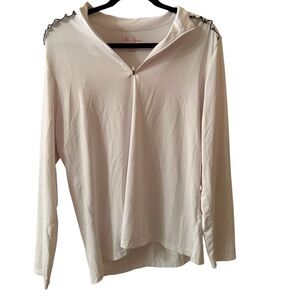 Willi Smith Women's Cream Blouse Sz.L